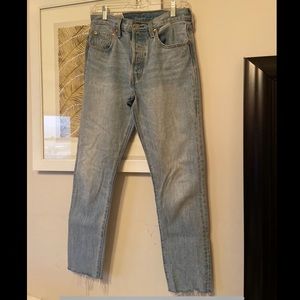 Levis 501 skinny’s - light wash